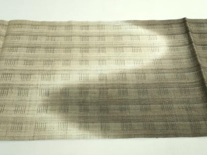 平和屋着物＊極上 夏物 九寸開き名古屋帯 霞文 麻 逸品 DZAB0459kh5