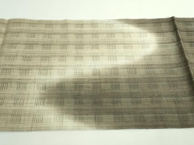 平和屋着物＊極上 夏物 九寸開き名古屋帯 霞文 麻 逸品 DZAB0459kh5
