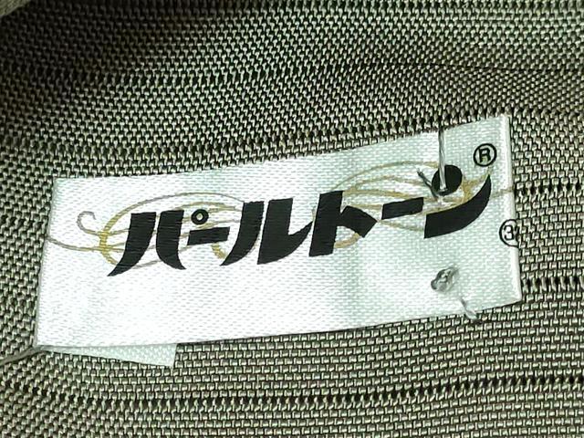 平和屋着物＊極上 夏物 絽塩瀬 九寸名古屋帯 枝花文 濃い鶸茶色地 銀彩 逸品 DZAB0469kh5