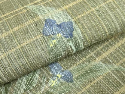 平和屋着物＊極上 夏物 九寸名古屋帯 手描き 枝花文 逸品 DZAB0478kh5
