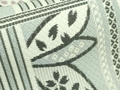 平和屋着物●極上 本場筑前博多織 八寸名古屋帯 舞桜間道 証紙付き 逸品 DZAB0486kh5