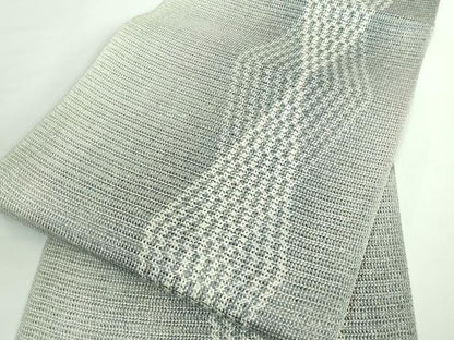 平和屋着物＊極上 夏物 八寸名古屋帯 もじり織 金糸 逸品 未使用 DZAB0489kh5