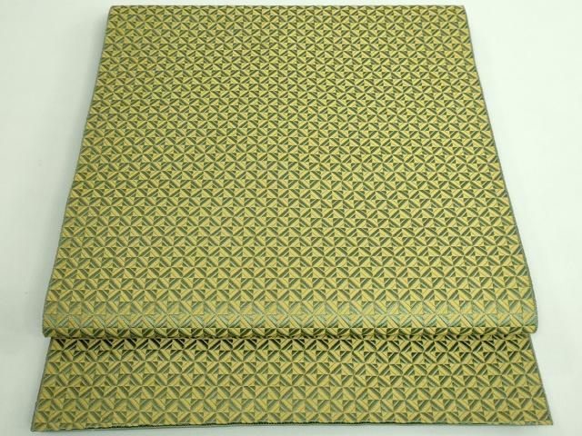 平和屋着物●極上 本場筑前博多織 八寸名古屋帯 切子柄 逸品 DZAB0506kh5