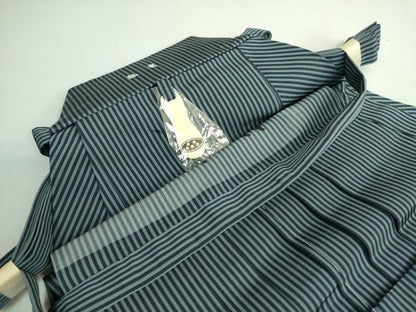 平和屋着物●極上 男性 馬乗り袴 縞 茶喜仙台平 茶喜謹製 縞 逸品 未使用 DZAB0545kh5