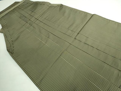 平和屋着物■極上　男性　神代仙台平　馬乗り袴　縞　逸品　DZAB0550kh5