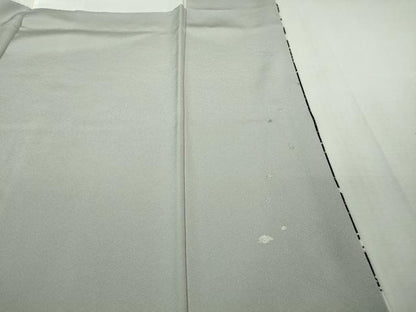 平和屋着物●極上 世界的ファッションデザイナー 山本寛斎 kansaiブランド 訪問着 舞桜 白×黒 逸品 DZAB0568kh5