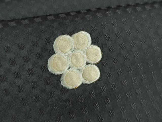 平和屋本店■極上　京都染織メーカー・貴久樹謹製　お召　金彩刺繍　附下調柄取り　青褐色地　ほていや扱い　証紙付き　逸品　DZAB0575kh5