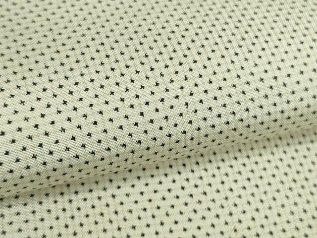 平和屋本店▽極上 本場大島紬 白大島 単衣 一元絣 逸品 DZAB0582kh5