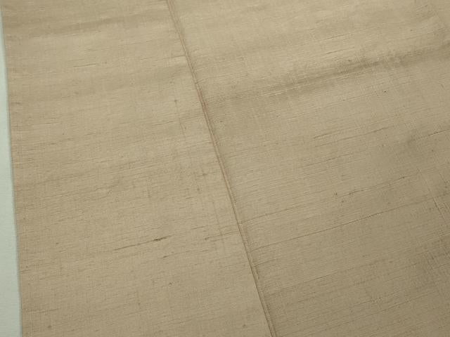 平和屋着物▽極上 染司よしおか 五代目 吉岡幸雄 紬 単衣 色無地 洗柿色 逸品 DZAB0597kh5