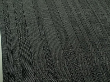 平和屋本店▽極上　本塩沢　単衣　160亀甲　間道　黒地　逸品　未使用　DZAB0600kh5
