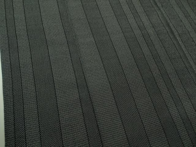 平和屋本店▽極上　本塩沢　単衣　160亀甲　間道　黒地　逸品　未使用　DZAB0600kh5