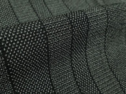 平和屋本店▽極上　本塩沢　単衣　160亀甲　間道　黒地　逸品　未使用　DZAB0600kh5