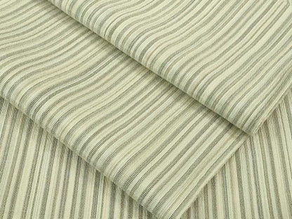 平和屋着物▽極上 本塩沢 やまだ織 単衣 縞 逸品 未使用 DZAB0601kh5