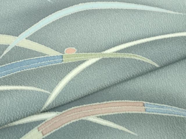 平和屋着物▽極上 洗える最高級着物 ＜英＞はなぶさ謹製 訪問着 単衣 露芝 逸品 DZAB0606kh5