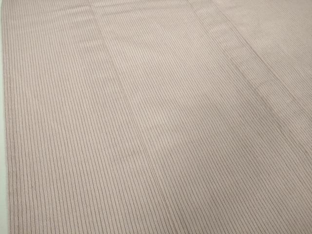平和屋着物▽極上 お召 単衣 片身替わり 縞 綿 逸品 DZAB0617kh5