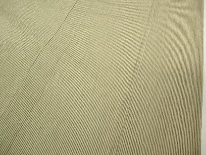 平和屋着物▽極上 お召 単衣 片身替わり 縞 綿 逸品 DZAB0617kh5
