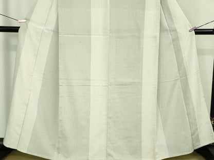 平和屋着物▽極上 本塩沢 単衣 110亀甲 間道 逸品 DZAB0622kh5