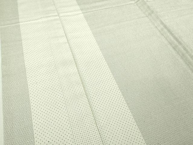 平和屋着物▽極上 本塩沢 単衣 110亀甲 間道 逸品 DZAB0622kh5
