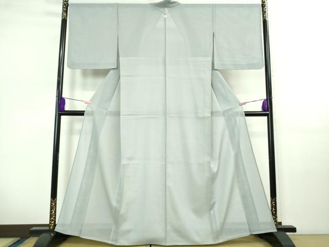 平和屋着物＊極上　夏物　色無地　縦絽　ライトブルー色　逸品　未使用　DZAB0626kh5