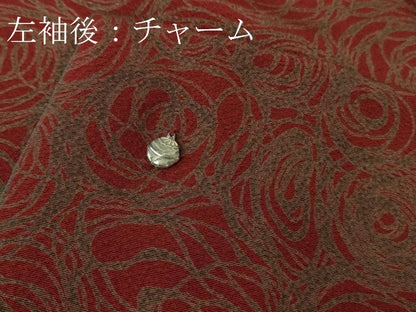 平和屋本店■希少　着物デザイナー　紫藤尚世　訪問着　片身替わり　鬼しぼ縮緬　逸品　DZAB0635kh5