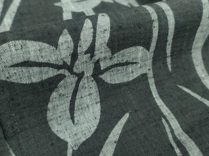 平和屋着物∴極上 夏物 竺仙 浴衣 綿 杜若 褐色地 伊勢丹扱い 逸品 DZAB0642kh5
