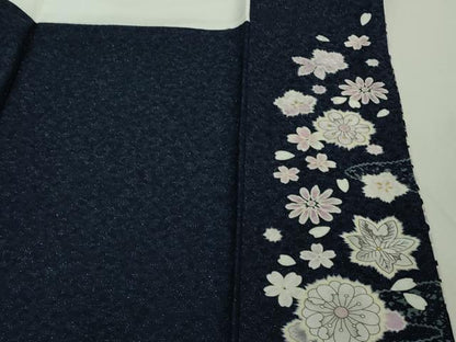 平和屋本店■極上　訪問着　辻が花　金彩　銀通し地　反端付き　逸品　未使用　DZAB0645kh5