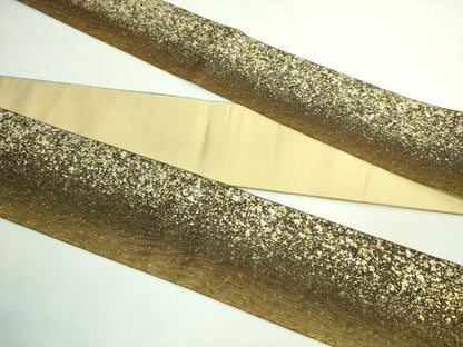 平和屋着物●極上 男性 角帯 間道 金銀彩 逸品 DZAB0670kh5
