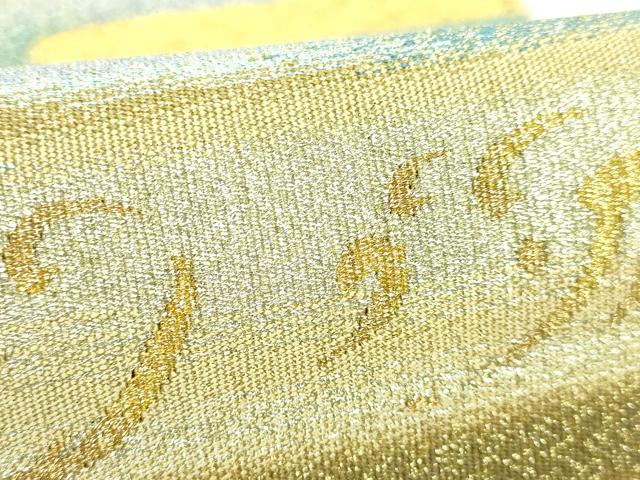 平和屋本店■極上　西陣　川島織物　爪掻き本綴れ　八寸名古屋帯　松　金銀糸　逸品　DZAB0734kh5