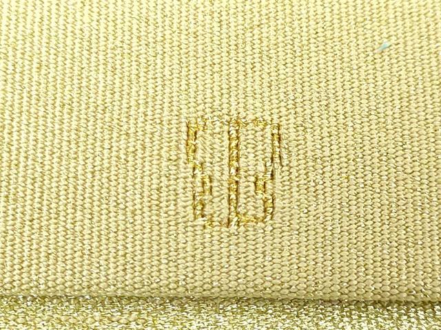 平和屋本店■極上　西陣　川島織物　爪掻き本綴れ　八寸名古屋帯　松　金銀糸　逸品　DZAB0734kh5