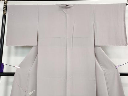 平和屋着物●極上 色留訪問着 総刺繍 枝木に小鳥 霞色地 金糸 逸品 未使用 DZAB0752kh5