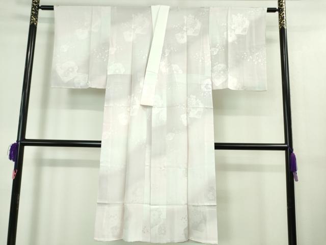 平和屋本店■極上　訪問着・長襦袢(無双仕立て)セット　総刺繍　花唐草文　暈し染め　銀糸　京都きもの友禅扱い　逸品　DZAB0759kh5