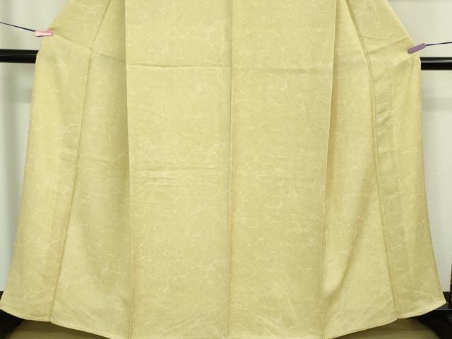 平和屋着物▽極上 小紋 単衣 氷割文 蒸栗色地 逸品 DZAB0767kh5