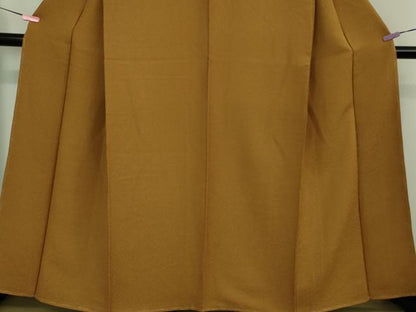 平和屋着物●極上　色無地　土色　逸品　未使用　DZAB0778kh5