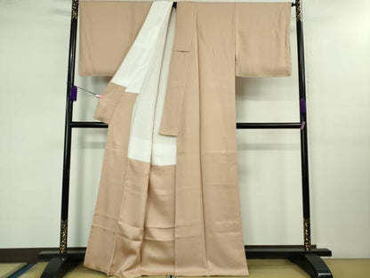 平和屋着物●極上 色無地 雄黄色 逸品 未使用 DZAB0793kh5