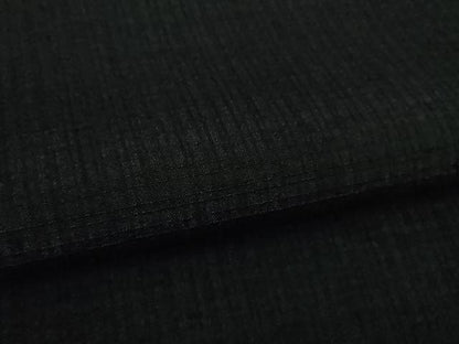 平和屋本店■極上　男性　紬　キングサイズ　色無地　黒色　逸品　未使用　DZAB0809kh5