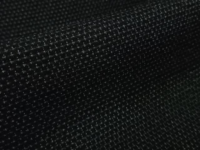平和屋本店▽極上 男性 白鷹お召 単衣 蚊絣 濃紺地 逸品 未使用 DZAB0810kh5