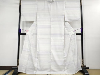 平和屋本店■極上　夏物　薩摩花織　紬　花織瑠璃ぼかし　大迫織物謹製　証紙付き　逸品　新品　DZAB0817kh5