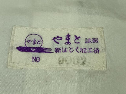 平和屋本店▽極上 黄八丈 黒八丈 紬 単衣 格子 やまと誂製 逸品 DZAB0821kh5