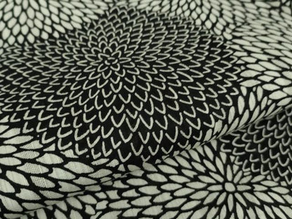 平和屋着物∴極上 夏物 こむさでもーど・COMME CA DU MODE 浴衣 貉菊 黒地 綿 逸品 DZAB0828kh5
