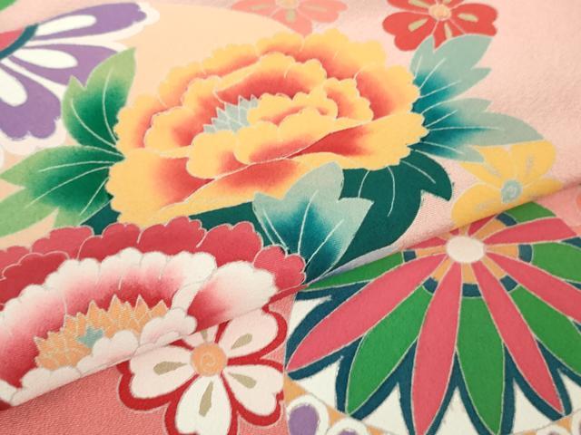 平和屋本店■極上　本加賀友禅作家　榊原雅春　七五三　女の子　7歳　祝着・帯セット　花毬文　暈し染め　逸品　DZAB0848kh5