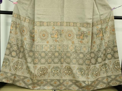 平和屋本店■極上　訪問着　総刺繍　鳳凰双鳥花文　金銀糸　逸品　DZAB0867kh5