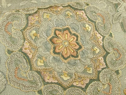 平和屋本店■極上　訪問着　総刺繍　鳳凰双鳥花文　金銀糸　逸品　DZAB0867kh5
