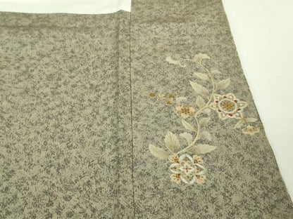 平和屋本店■極上　訪問着　総刺繍　鳳凰双鳥花文　金銀糸　逸品　DZAB0867kh5