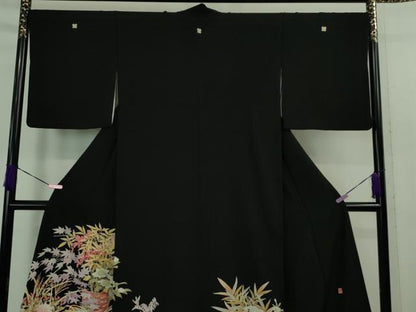 平和屋本店■極上　本加賀友禅作家　矢田博　黒留袖　花束文　逸品　DZAB0894kh5