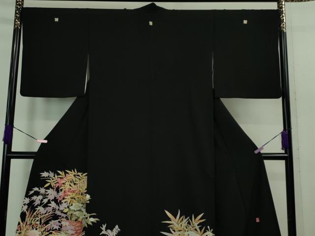 平和屋本店■極上　本加賀友禅作家　矢田博　黒留袖　花束文　逸品　DZAB0894kh5