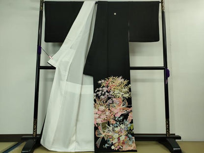 平和屋本店■極上　本加賀友禅作家　矢田博　黒留袖　花束文　逸品　DZAB0894kh5