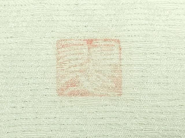 平和屋着物●極上 越後十日町の一流染匠 桐屋・翠山工房 太鼓柄袋帯 辻が花 金彩 銀通し地 逸品 DZAB0949kh5