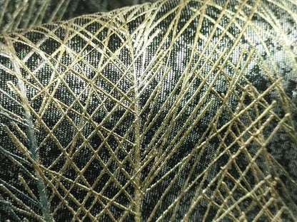 平和屋着物●極上 金彩友禅 卓越技能者・名工・和田光正 太鼓柄袋帯 若松葉 金銀彩 逸品 DZAB0964kh5