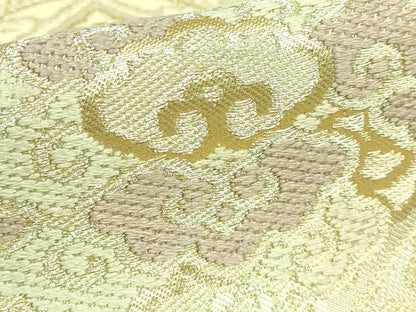 平和屋着物●極上 西陣 川島織物 六通柄 本袋帯 唐織 花菱文 金糸 逸品 DZAB0970kh5
