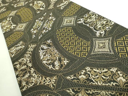 平和屋本店■極上　1897年創業　名門岡野　本場筑前博多織　千年工房　全通柄袋帯　吉祥文　金糸　逸品　DZAB0973kh5